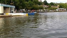 The Trenance Boating Lake at Newquay, as viewed from our pedal boat, 11.6 miles into the ride