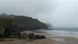 Perranporth Beach from Chapel Rock