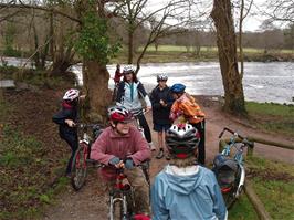 The group at Totnes weir