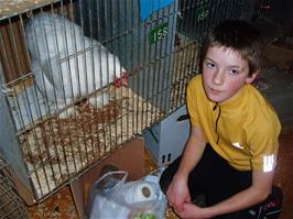 Dennis with his favourite chicken