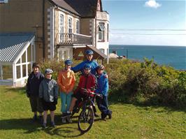 The group outside Coverack YH