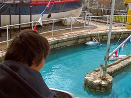 Radio-controlled boats at Charlestown museum