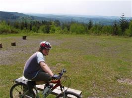 Zac at the Bird of Prey viewpoint on the Family Trail - new photo for 2024