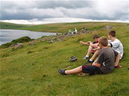 Resting beside the Avon reservoir