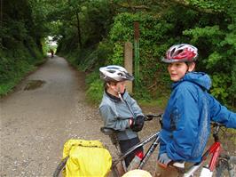 On the Camel trail between Wadebridge and Padstow, 7.4 miles into the ride