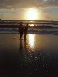 Sunset at Treyarnon Bay