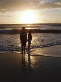 Sunset at Treyarnon Bay