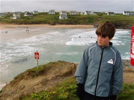 Ashley at Treyarnon Bay