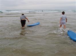 Surfing fun at Perranporth