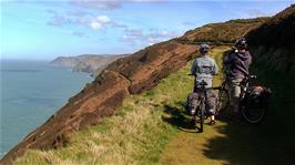 Spectacular scenery on the coast path from Hunters Inn to Woody Bay, one of Michael's favourite places in the UK