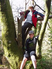 Ryan & Ash on the lower Hebury track