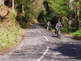 Ryan and Zac tackle the scenic  North Hill from Minehead