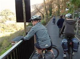 North Walk, Lynton, where the road crosses the Cliff Railway