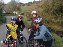 Callum, Zac, Ryan and Ash at Michelcombe