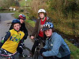 Callum, Zac, Ryan and Ash at Michelcombe (new photo for 2024)