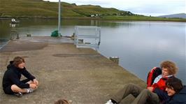 Passing the time on Sconser Quay while we wait for the 17:35 ferry to the Isle of Raasay