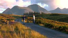 Ryan attempts to set off his home-made firecracker outside Raasay Youth Hostel