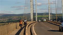 Crossing the Kessock Bridge into Inverness, 48.1 miles into the ride