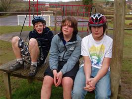 Callum, Ash and Zac at Broadhempston