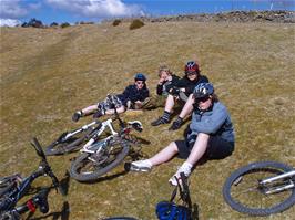 Enjoying the sun before climbing to the ridge