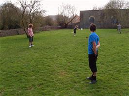 Lunch stop in the grounds of Old Mangotsfield station