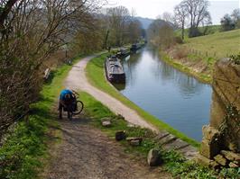 Start of the canal cycle path at Claverton