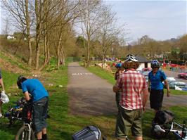 Lunch at Radstock overlooking the park