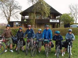 The group outside Street Youth Hostel