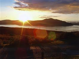 The most amazing sunset over the Isle of Skye, seen from Raasay Youth Hostel