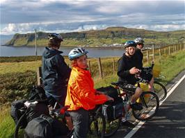 Approaching the ferry terminal at Uig, Isle of Skye, 28.9 miles into the ride