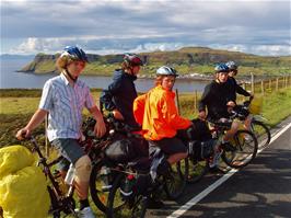 Approaching the ferry terminal at Uig, Isle of Skye, 28.9 miles into the ride