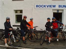 Preparing to leave the Rockview Bunkhouse in Tarbert