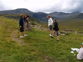 Lunch stop at the start of the Harris Walkway near Adrvourlie, 10.4 miles into the ride