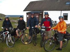 Ready to leave Achmelvich Youth Hostel