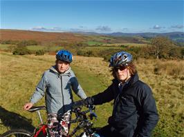 Callum & Ash on the moor near Chalk Ford