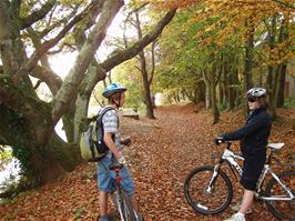 Jack and Ash on the Totnes cycle path