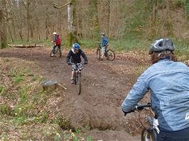 Enjoying the Hembury tracks near the river