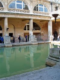 The Roman Baths from the lower level