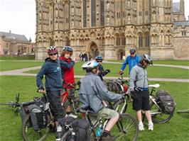 The group at Wells Cathedral