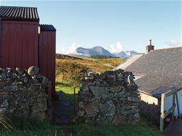 Raasay Youth Hostel annexe, on the left, and main building on the right