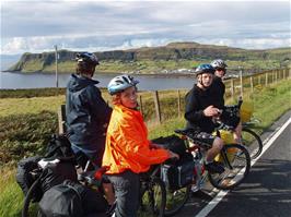 Approaching the ferry terminal at Uig, Isle of Skye, 28.9 miles into the ride