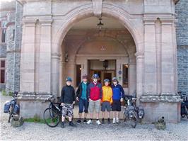 Ready to leave Carbisdale Castle Youth Hostel