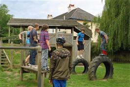 Leaping fun at Broadhempston Play Park