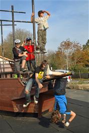 Ready to set sail, on Totnes quayside