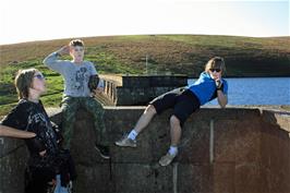 Jack, Callum and Ash on the Dam