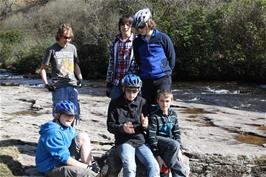 The group by the river Avon near Shipley Bridge
