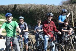 Brodie, Jack, Connor, Louis, Ash and Callum on the track