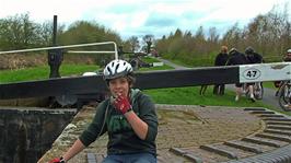 Callum at Loch 47 on the Stratford-Upon-Avon Canal