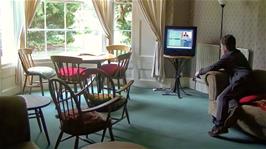 The TV room at Stratford-Upon-Avon Youth Hostel