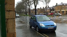 Heavy rain at Moreton-in-Marsh